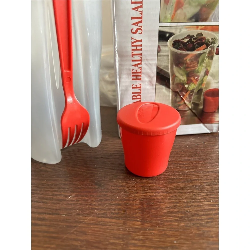 Portable Healthy Food Salad Storage On-the-Go Container‎ BPA Free